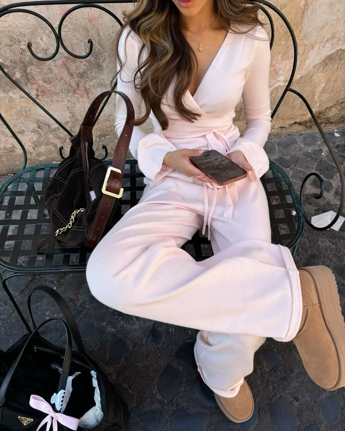2 piece set - Top with Bottoms