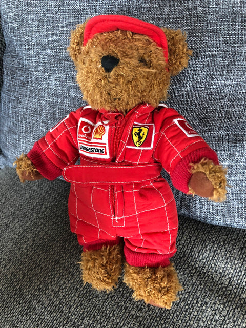 Official Ferrari F1 Team Motorsport Teddy Bear In Bridgestone Overalls