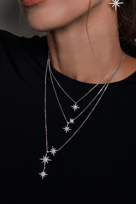 DOUBLE MÉTÉORITES NECKLACE
STERLING SILVER