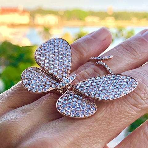 Celebration Butterfly Ring ( with moving wings )