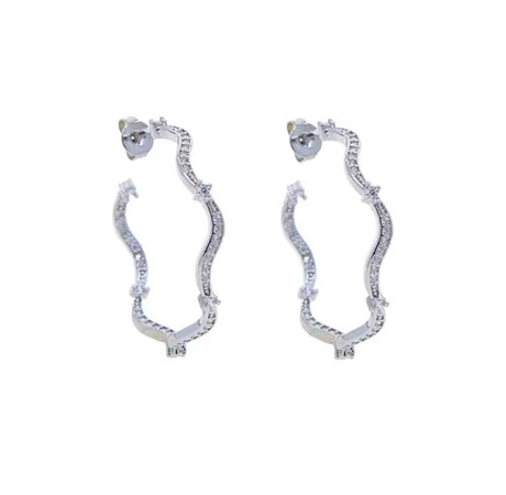 Water Wave Earrings - Gold/Silver