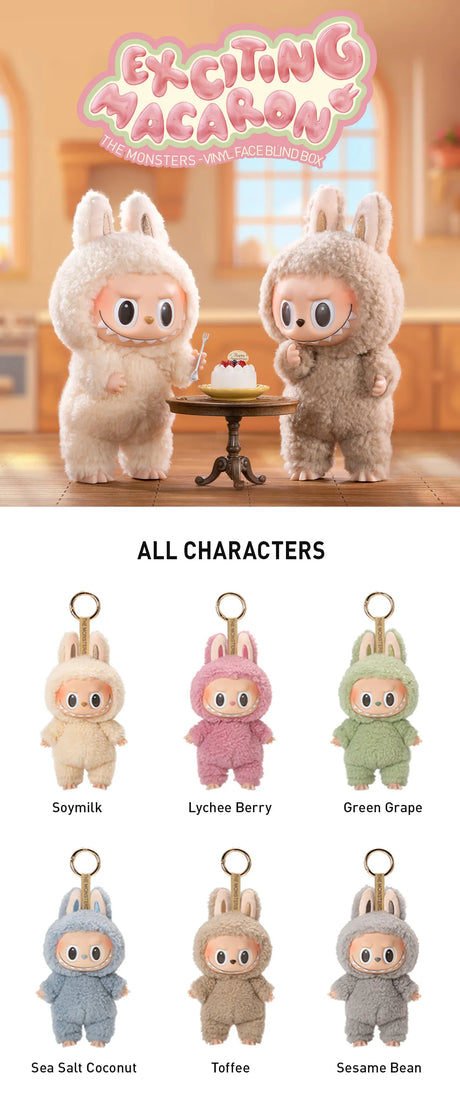 Pop Mart labubu - Exciting Macaron Vinyl Face Blind Box