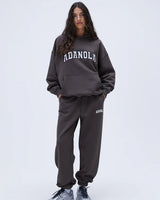 Varsity Oversized Hoodie - Coffee Bean